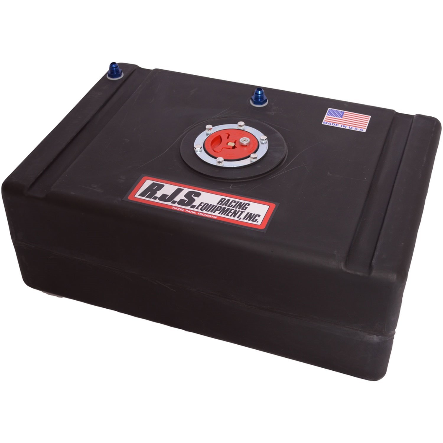 15 Gallon Economy Fuel Cell with Metal D-ring Filler Cap and Red Can