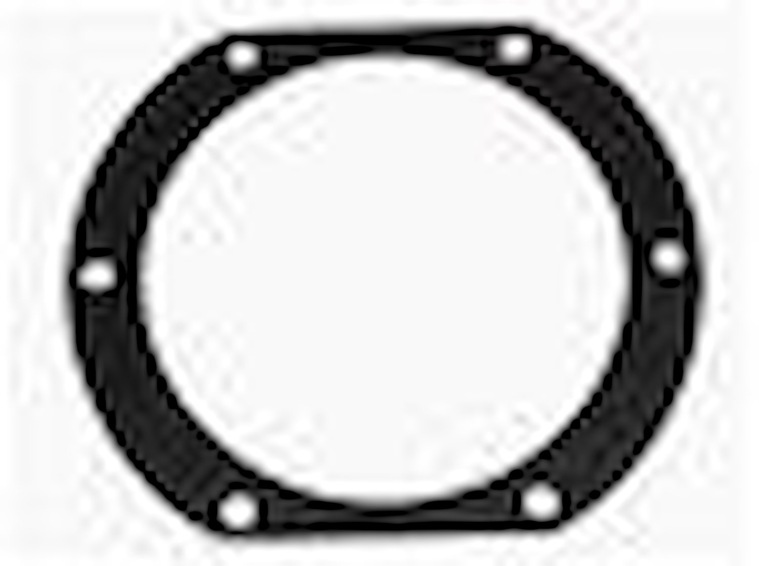 Metal/Plastic Aircraft Style Cap 6 Hole Adaptor Gasket ONLY BLACK