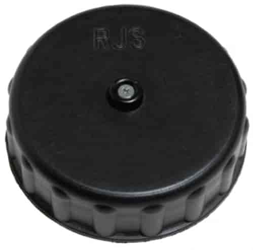 Raised Plastic Fuel Cell Cap and Gasket Black