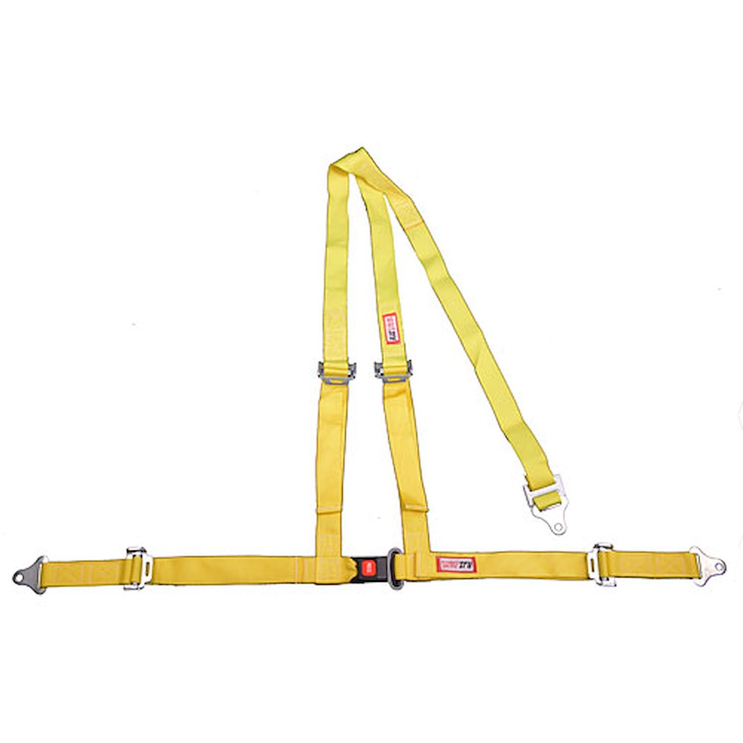 Buckle and Tongue Style Harness with Floor Mount Yellow