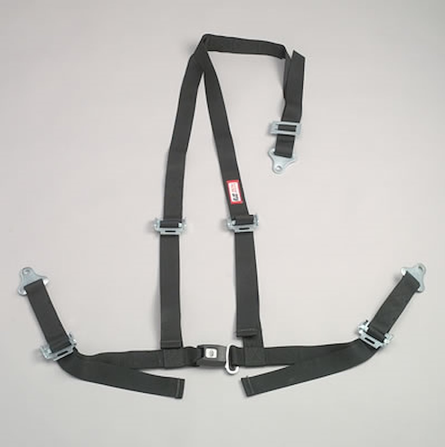 NON-SFI B&T HARNESS 2 PULL UP Lap Belt 2 S. H. V ROLL BAR Mount ALL BOLT ENDS w/STERNUM STRAP GRAY