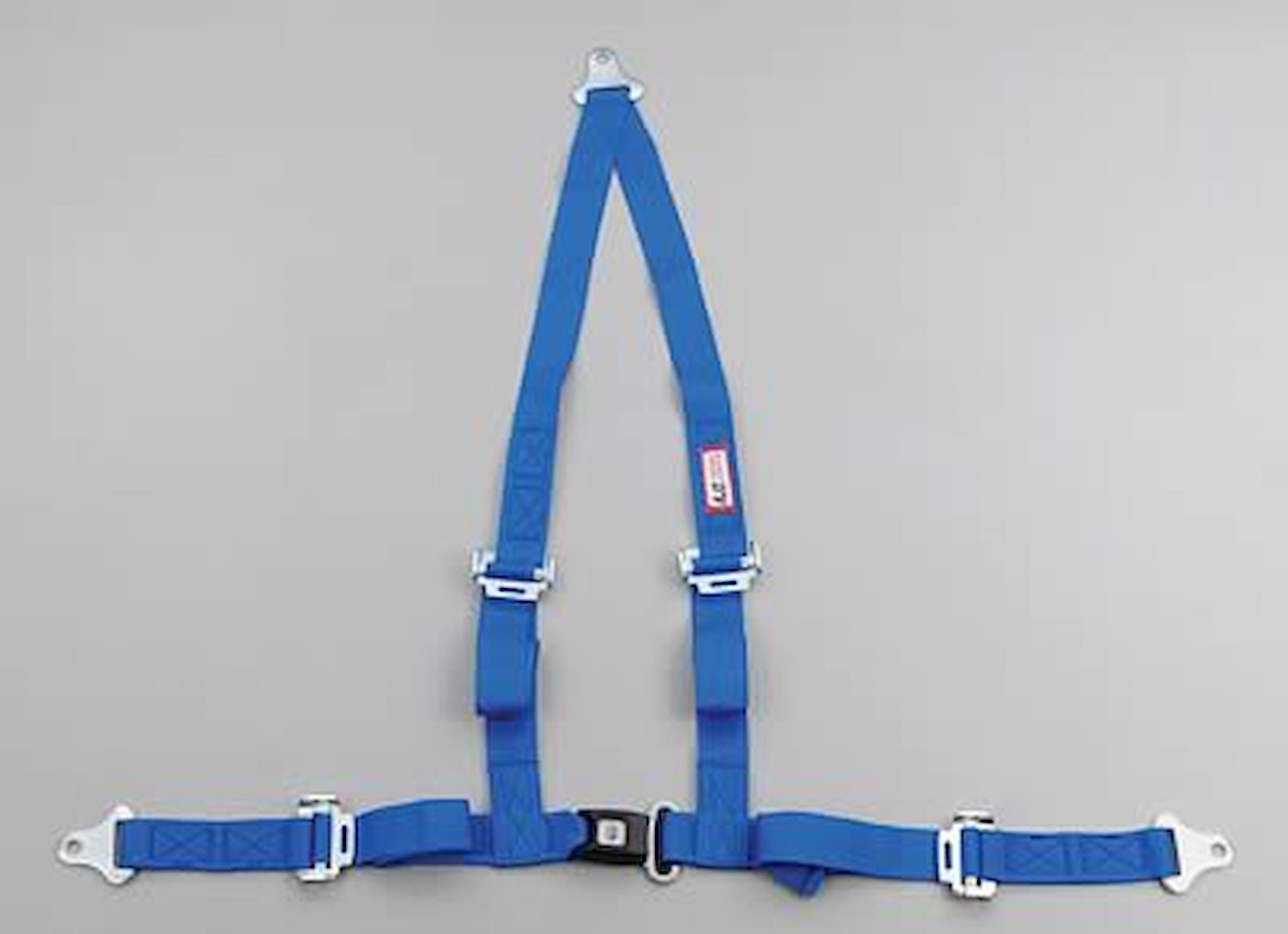 NON-SFI B&T HARNESS 2 PULL UP Lap Belt 2 S. H. V ROLL BAR Mount ALL WRAP ENDS w/STERNUM STRAP BLUE