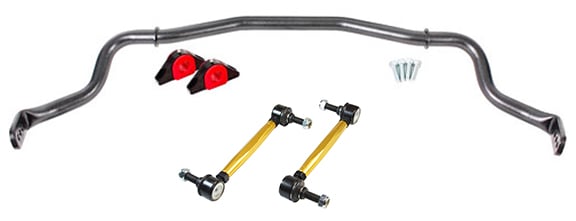 Front Sway Bar and Stabilizer Link Kit for S550 Ford Mustang [Black]