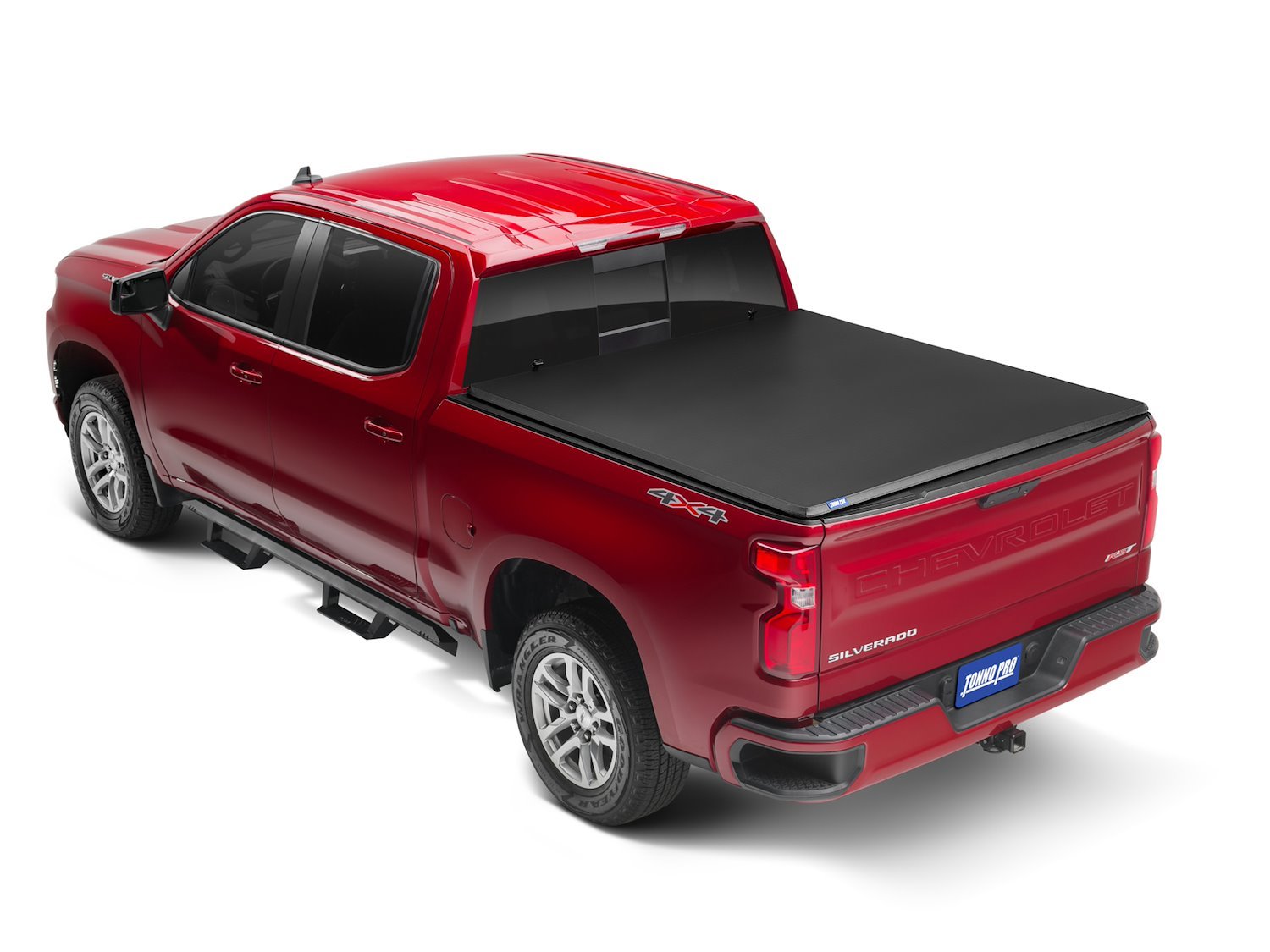 Soft Vinyl Tri-Fold Tonneau Cover Fits Select GM Silverado/Sierra 2500 HD, 3500 HD Trucks [8 ft. 2 in. Bed without Side Boxes]