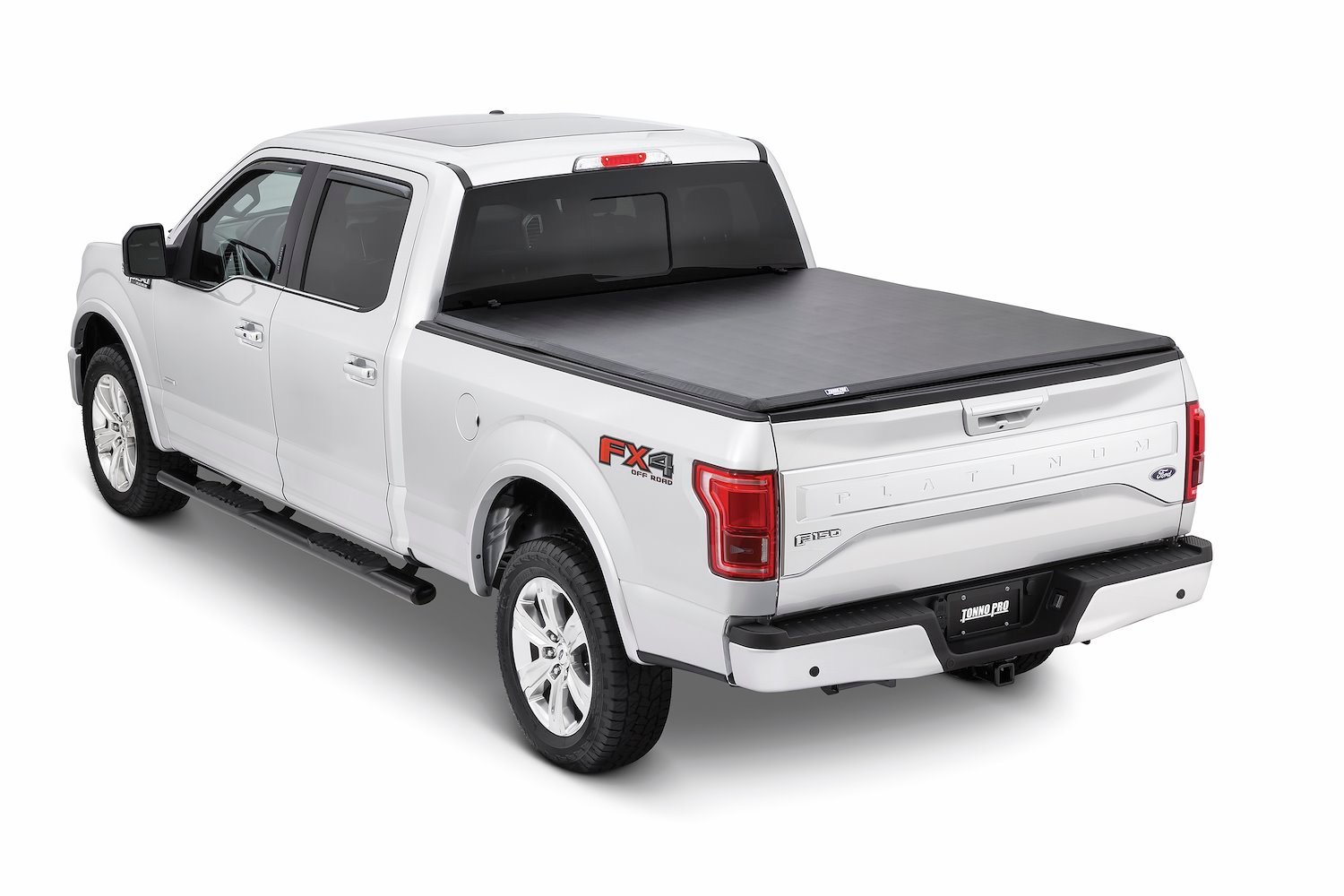 Soft Vinyl Trifold Tonneau Cover fits Select Late-Model Ford F-250/F-350 Super Duty [6.10 ft. Bed]