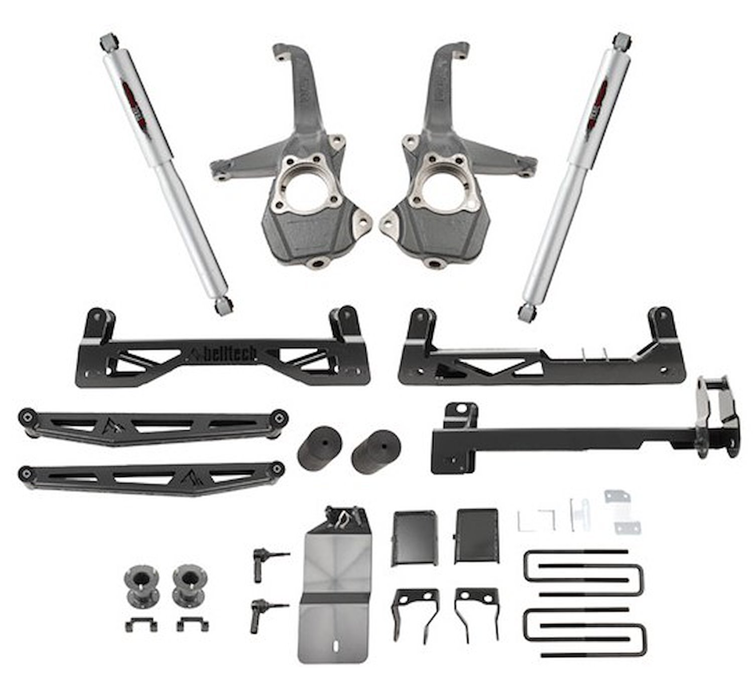 6 in. Suspension Lift Kit for Select Late Model Chevy Silverado, GMC Sierra 1500 Truck 4WD/RWD (Double/Crew Cab)
