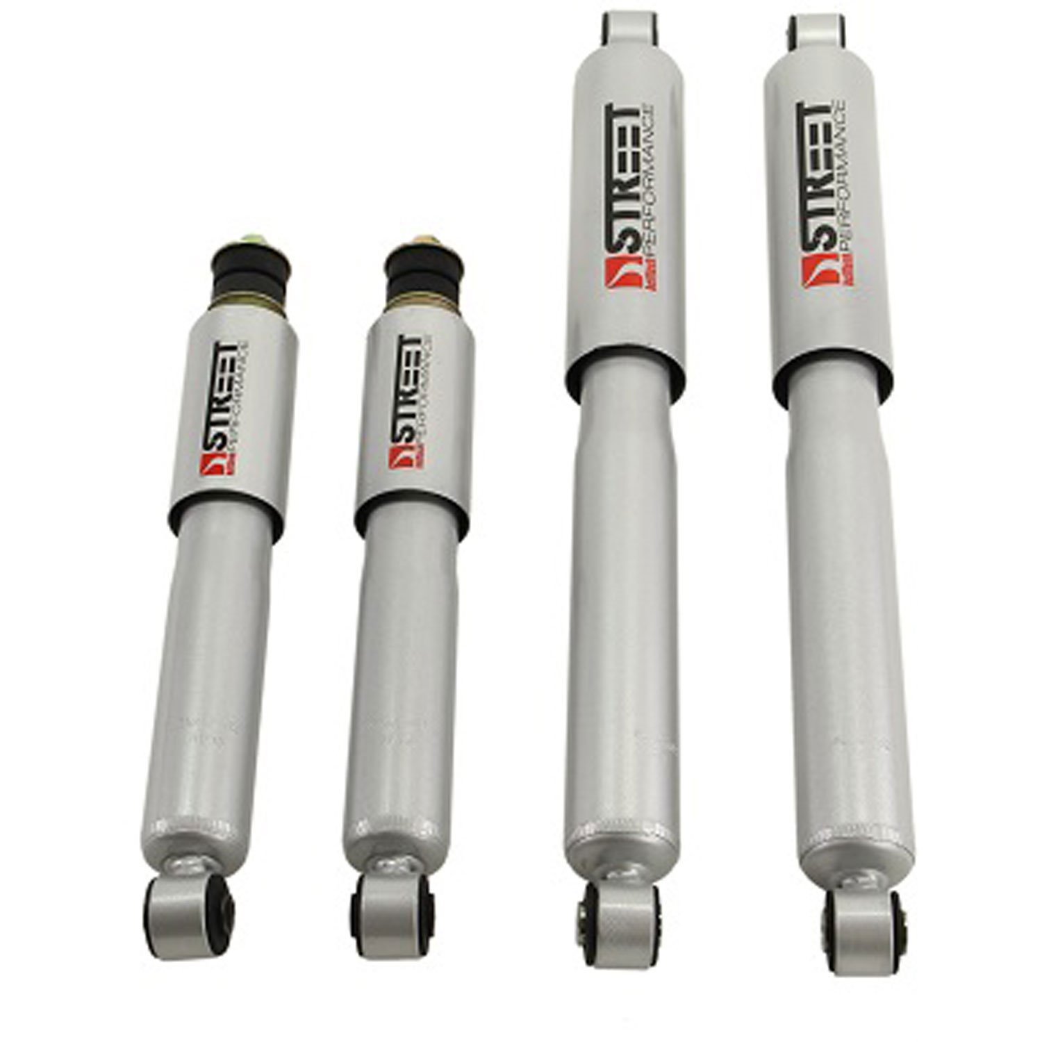 Street Performance Shock Set includes (2) 146-10104H Front Shocks and (2) 146-2216HE Rear Shocks