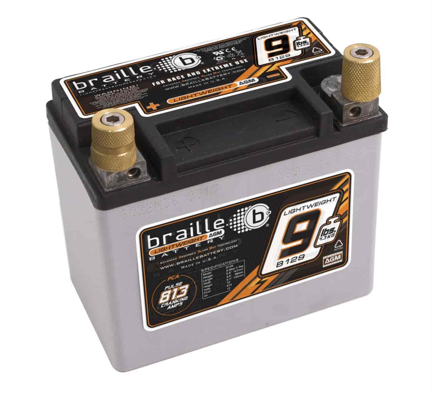Advanced AGM Lightweight Racing Battery 9.5 lbs