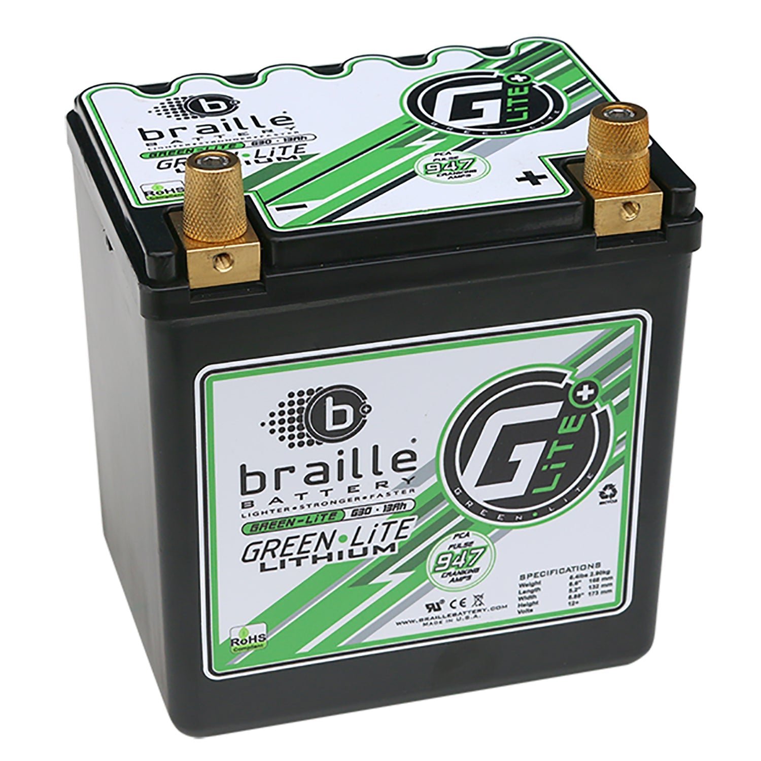 G30S Green-Lite Lithium Ion 12-Volt Battery BCI Group Size: 30