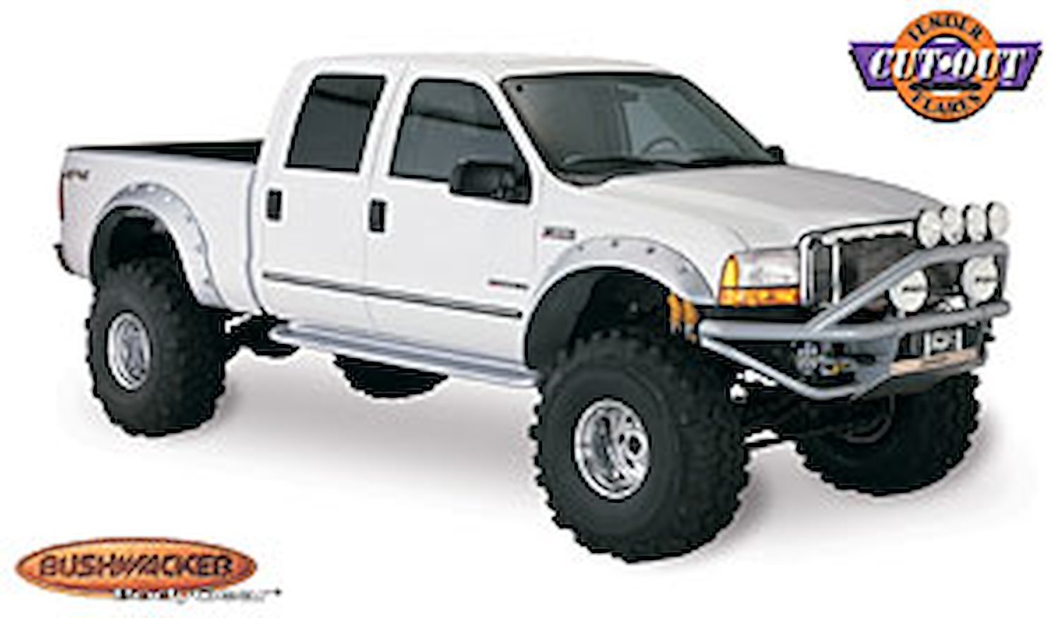Cut-Out Style Fender Flares 1999-2010 F250/F350 Super Duty Pickup