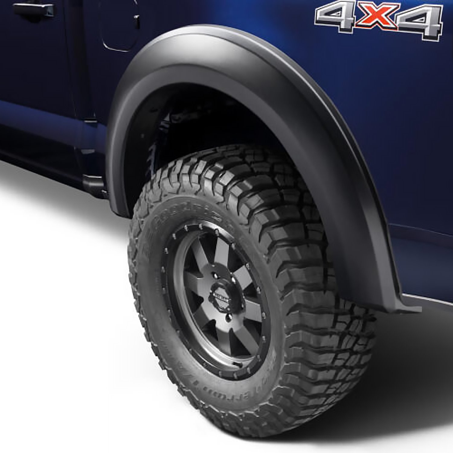 Extend-A-Fender Rear Flares for Select Ford F-150 Trucks - Matte Black Smooth Finish
