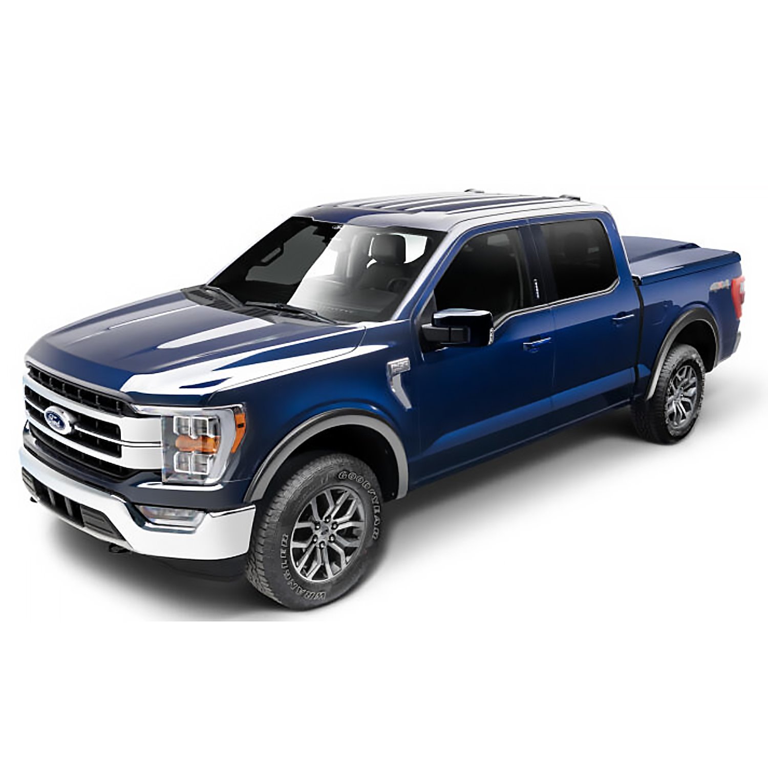 OE-Style Front & Rear Fender Flares for Select Ford F-150 Trucks - Matte Black Smooth Finish