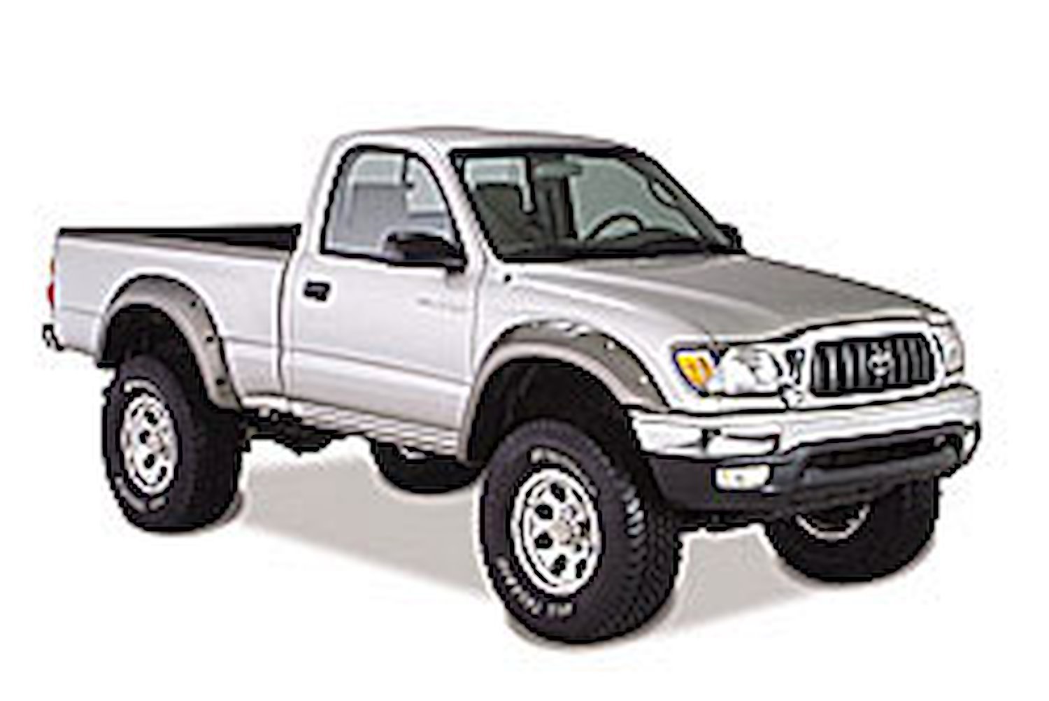 Cut-Out Style Fender Flares 1995.5-2004 Tacoma Pickup 4WD