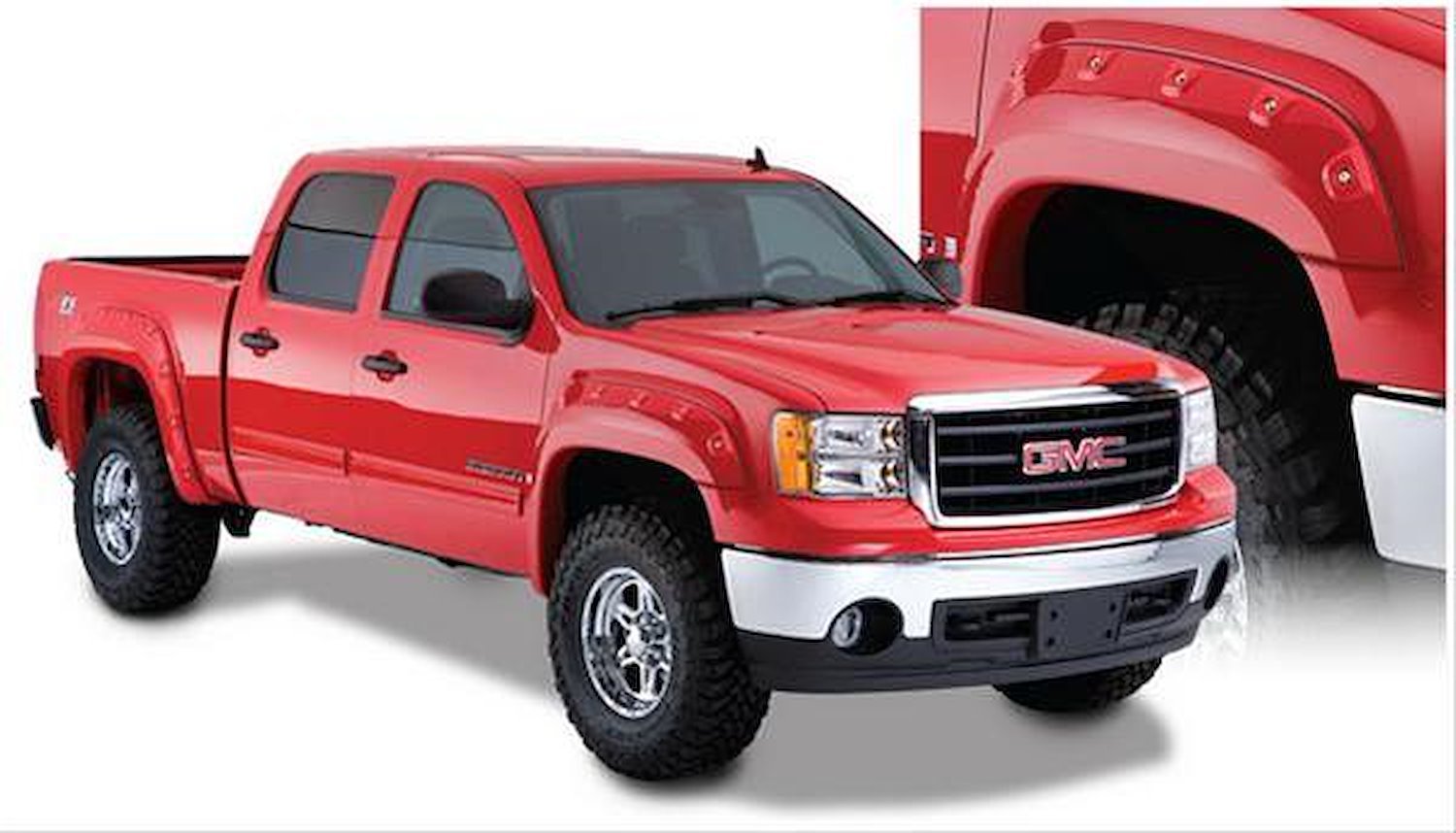 Cut-Out Style Fender Flares 2007-2013 Sierra Pickup 1500