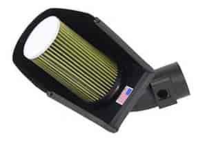 X-Intake Cold Air Package Incl. Polished Stainless Steel Air Box High-Flow Air Filter/Grommet Mass Air Flow Sensor Black