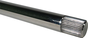 Steering Shaft 3/4-36 Splined POL SS 16.5-in Long 7/8 Spline Length