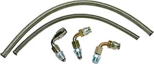 Power Steering Hose Kit GM Self-Contained Pump to 1979-97 Mustang Rack