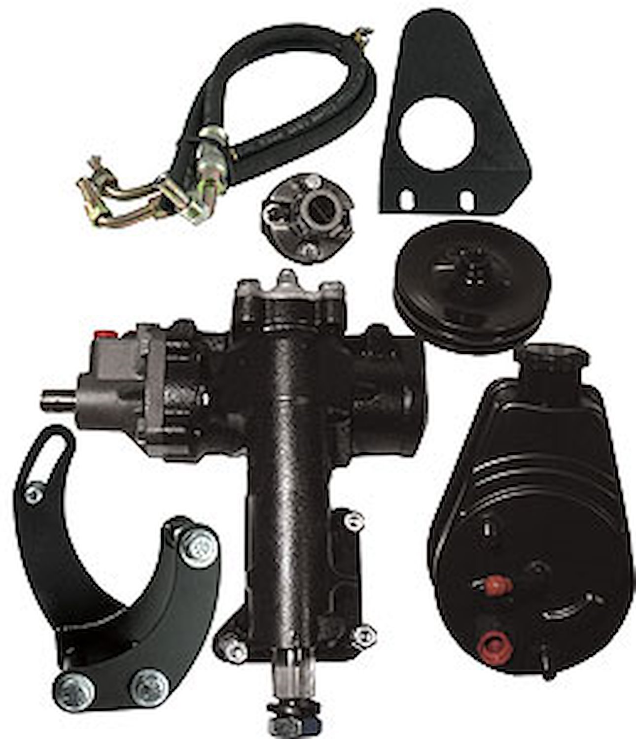 Complete Power Steering Conversion Kit 1955-1957 Chevy Tri-Five with Small Block & Front Mounts