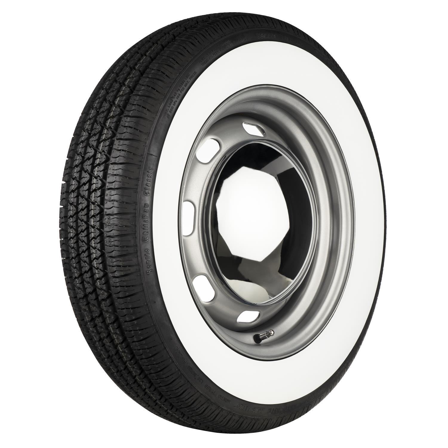 WhitePaw Classic Narrow Radial Tire, 165/80R15 [Whitewall]