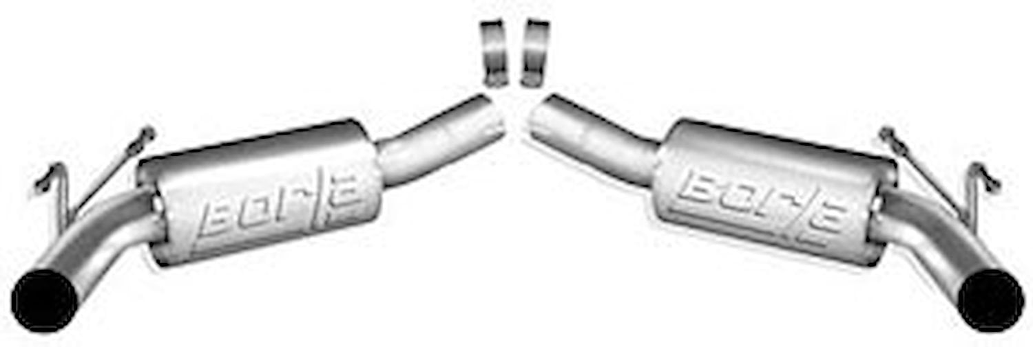 Axle-Back Exhaust System With ATAK Mufflers for 2010-2013 Camaro SS 6.2L V8