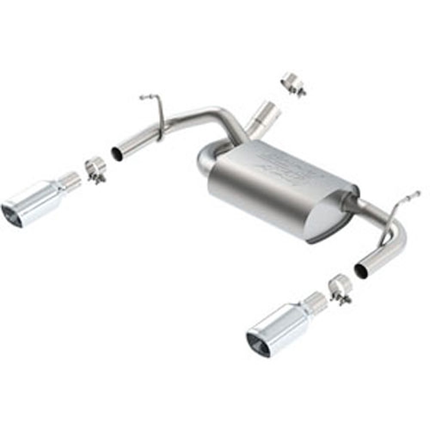Rear Section Exhaust System 2012-2018 Jeep Wrangler JK 3.6L