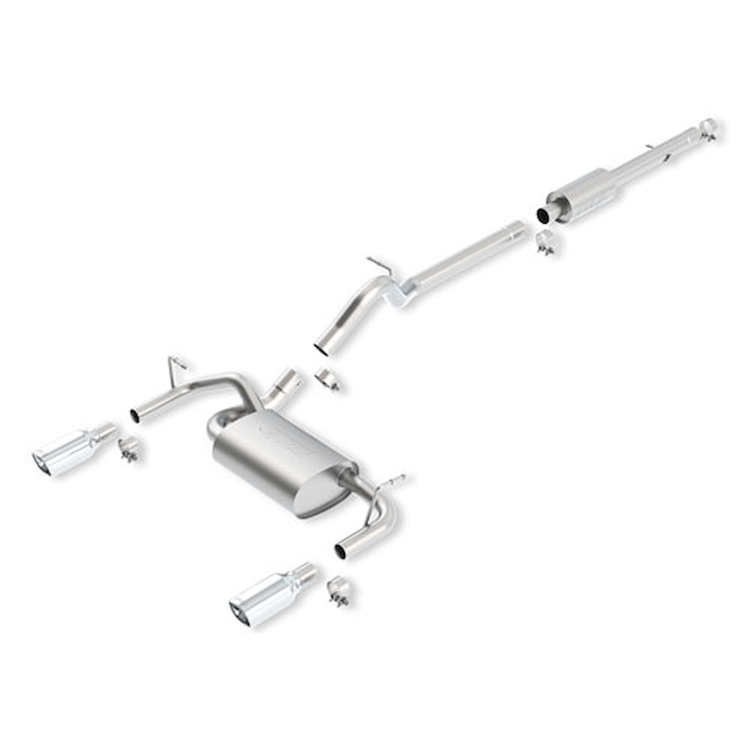Cat-Back Exhaust System 2012-2018 Jeep Wrangler Unlimited 3.6L