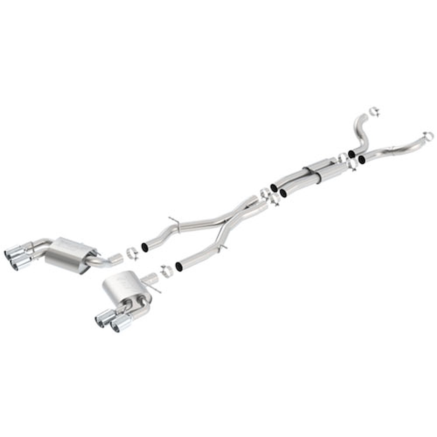 Cat-Back Exhaust System With S-type Mufflers for 2016-2018 Camaro SS 6.2L