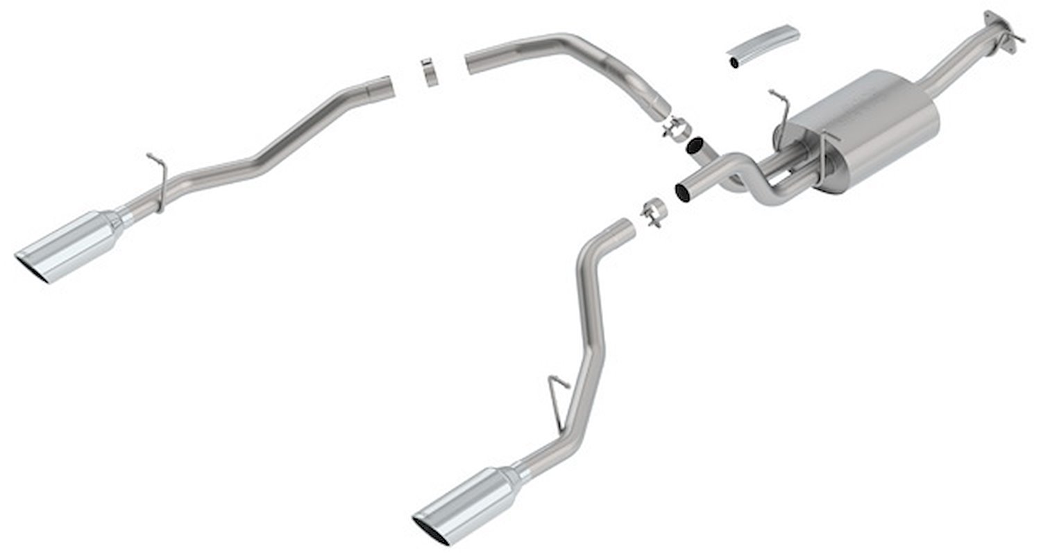 Cat-Back Exhaust System 2019 Ram 1500 5.7L 2WD/4WD - Polished Tips - "S-Type" Muffler