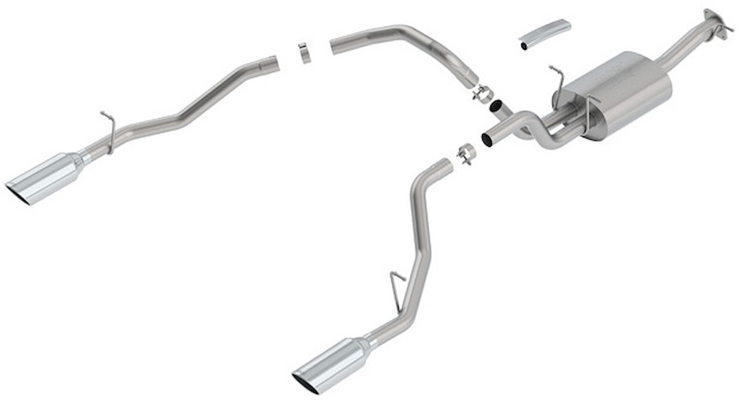 Cat-Back Exhaust System 2019 Ram 1500 5.7L 2WD/4WD - Polished Tips - "ATAK" Muffler