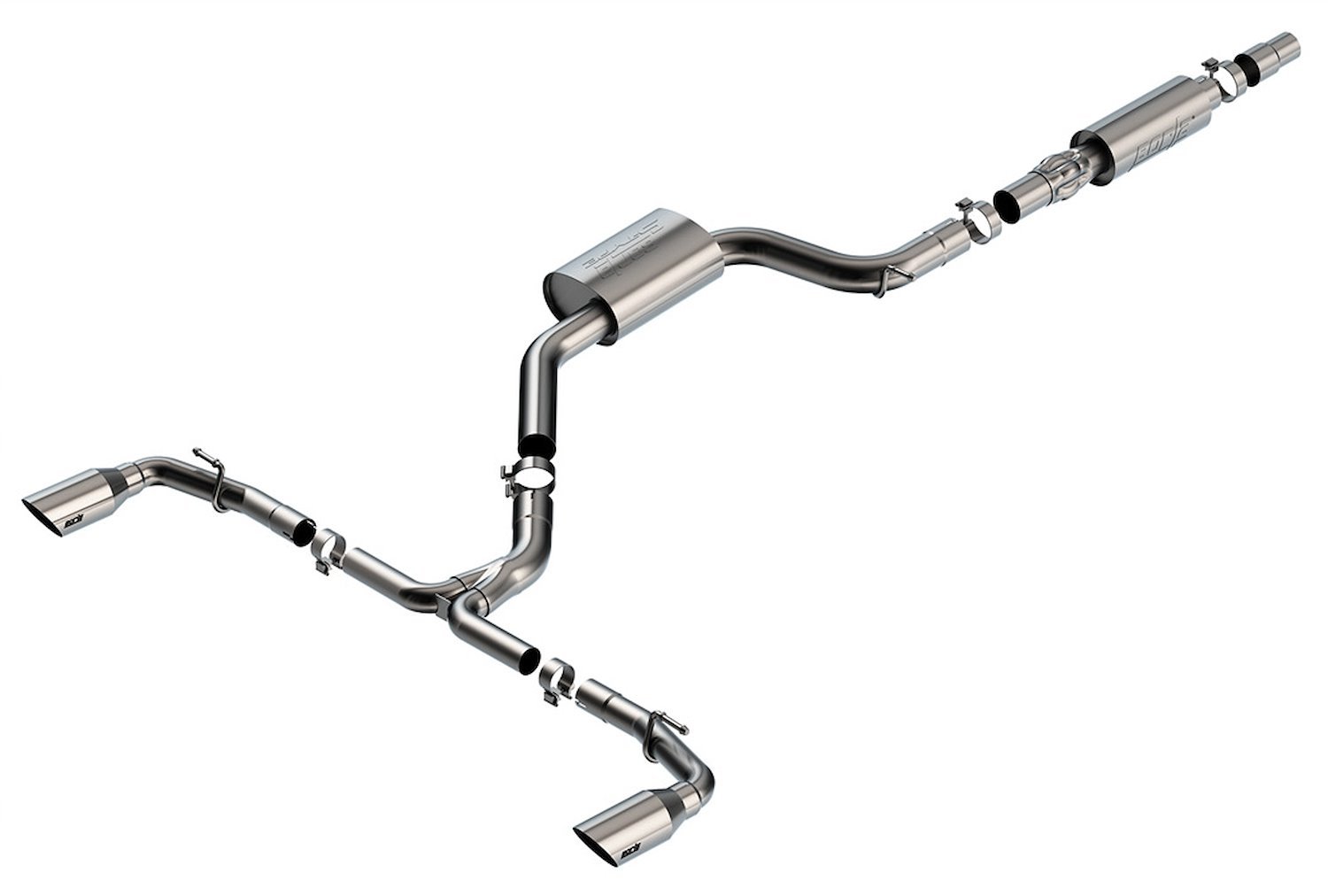 Cat-Back Exhaust System Fits Select Volkswagen GTI MK8 2.0L, Brushed Tips [S-Type Muffler]