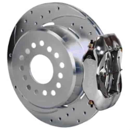 12 in. Wilwood Drilled Rotors / 4 Piston Black Calipers With Parking Brake