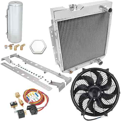 Aluminum Radiator System 1960-1966 Ford Includes:
