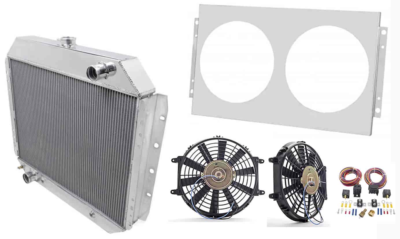 Radiator with Shroud and Fan Control Kit