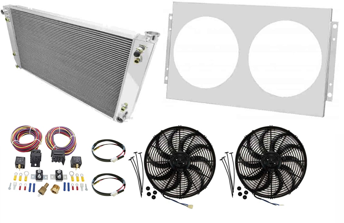 CC1696 All-Aluminum Radiator System Kit for Select 1994-2000 GM Vehicles