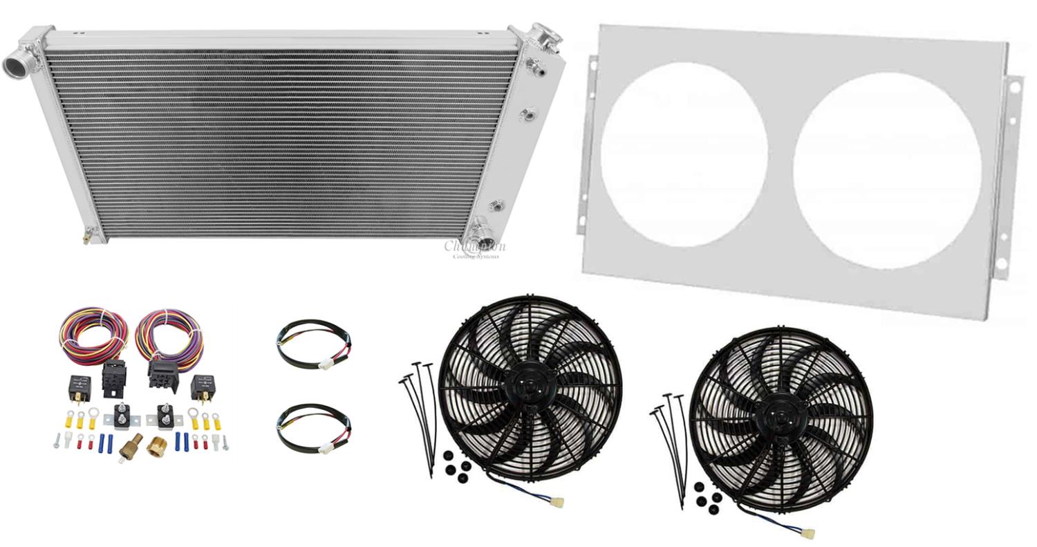 CC232 All-Aluminum Radiator System Kit for Select 1977-1984 GM Vehicles