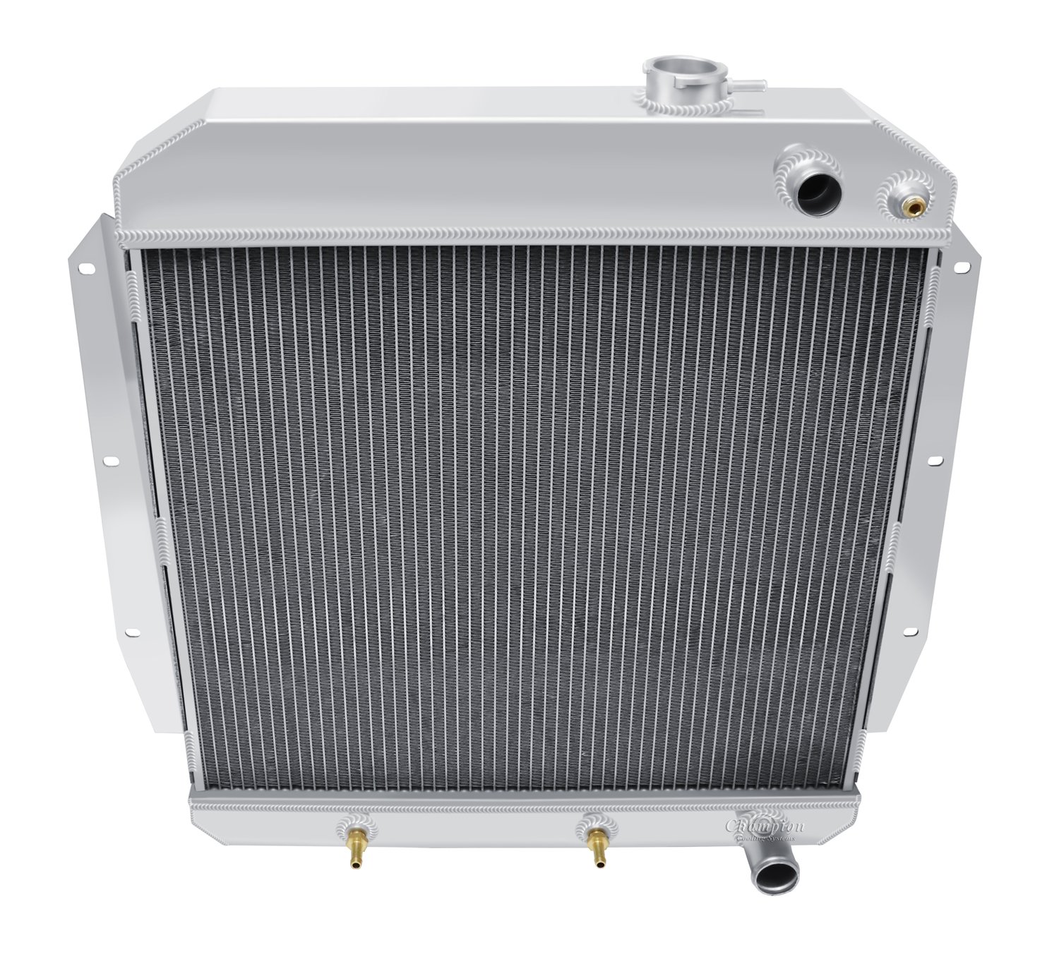GM LS Conversion/Dual-Pass Radiator for 1955-1959 Chevy Pickup Truck, Suburban 3.8/4.3/4.6/5.3/5.7L