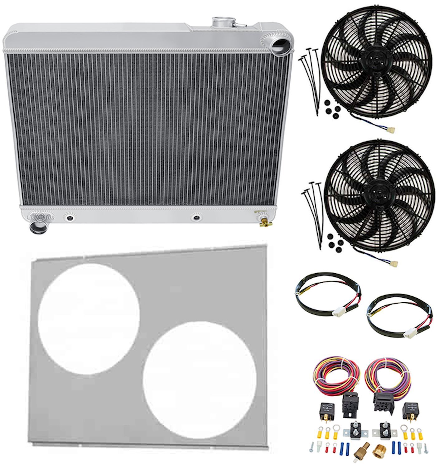 CC57BU All-Aluminum Radiator System Kit for 1957 Buick Special