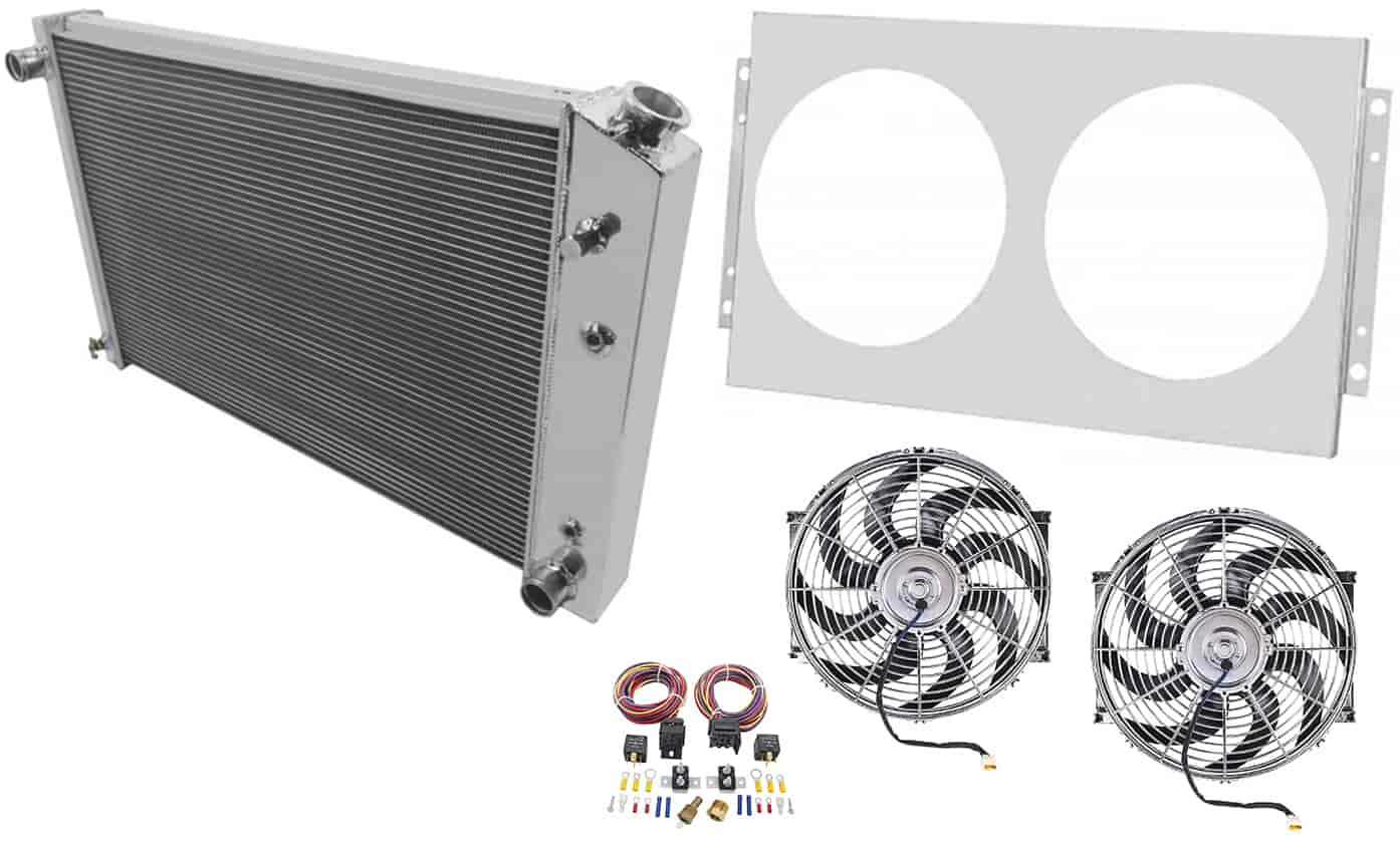 Radiator, Shroud and Fan Control Kit for GM Full-Size Pickup Truck/SUV