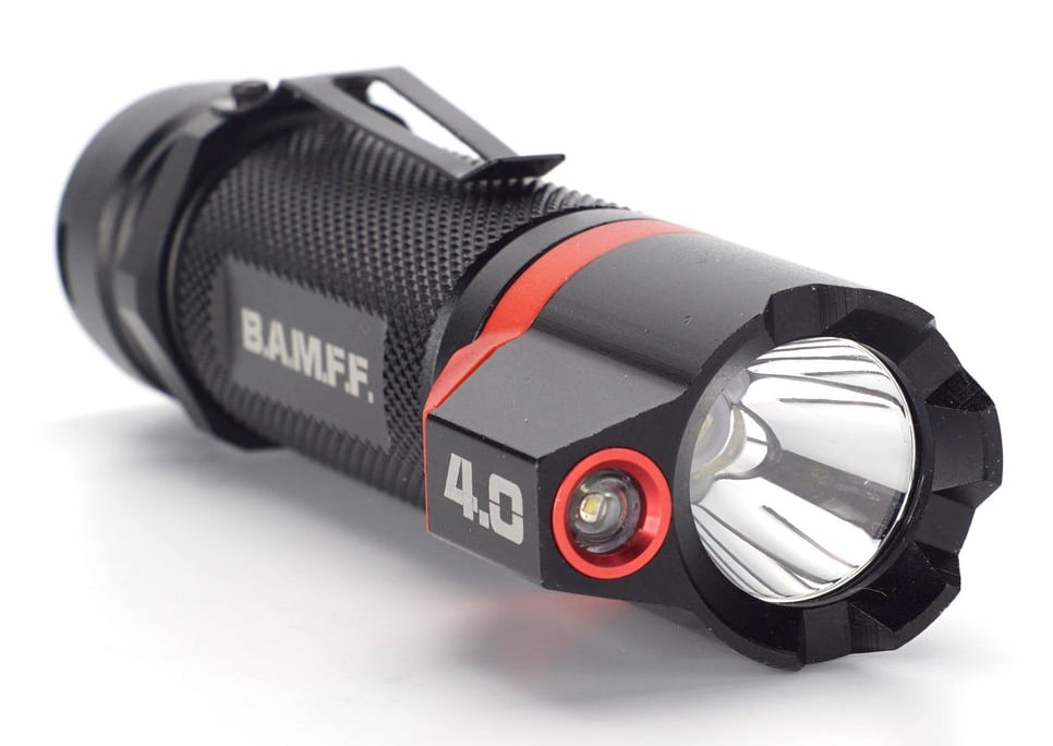 BAMFF 4.0 Dual LED Tactical Flashlight , 400 Lumens