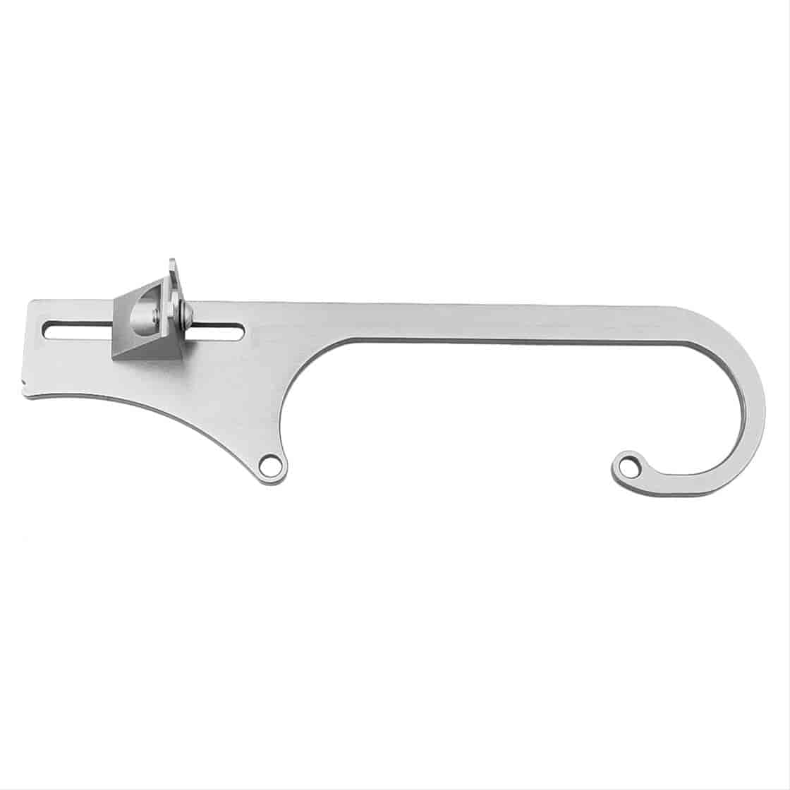Adjustable Throttle Cable Bracket - Clear Fits 4150 Series Holley Carburetors w/ Ford Style Cable