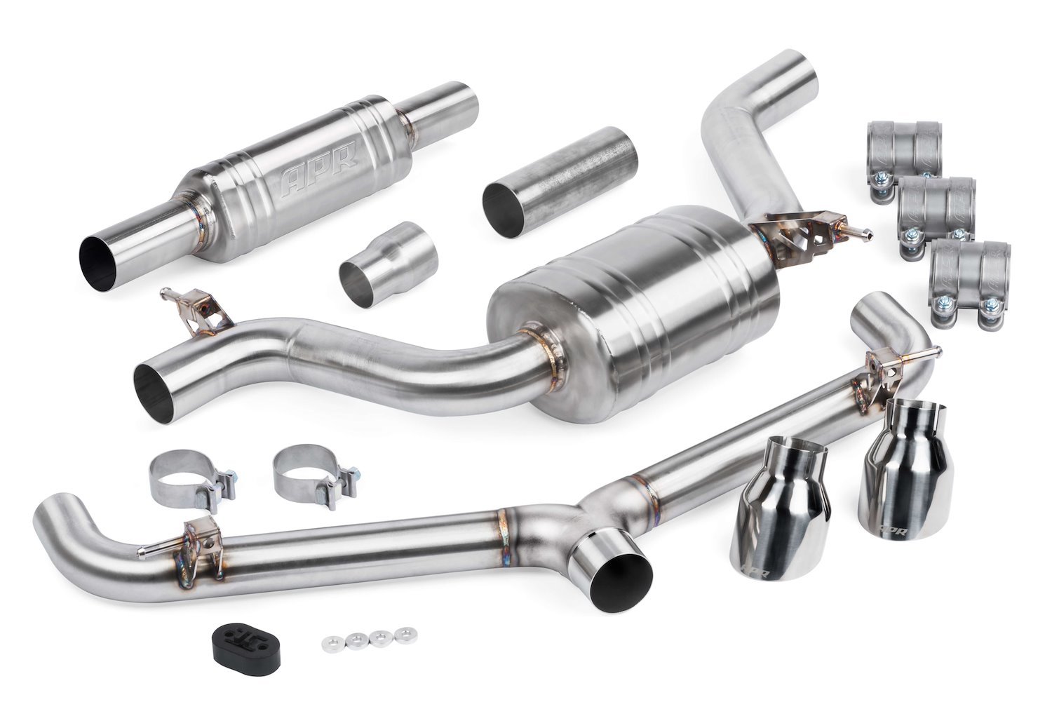 Cat-Back Exhaust System with Front Resonator 2015-2019 Volkswagen GTI 2.0L (MK7)