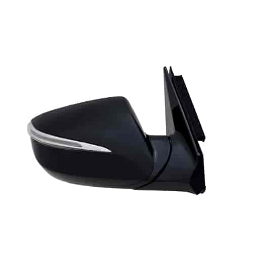OEM Style Replacement Mirror for 13-17 HYUNDAI Santa Fe Sport black PTM cover w/turn signal foldaway