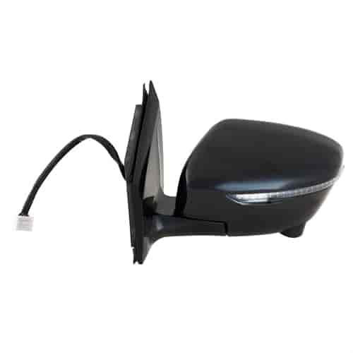 OEM Style Replacement Mirror for 15-17 NISSAN Murano black PTM cover w/turn signal memory CCD camera