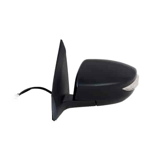 OEM Style Replacement Mirror for 13-17 NISSAN Sentra black PTM cover w/turn signal foldaway Driver S