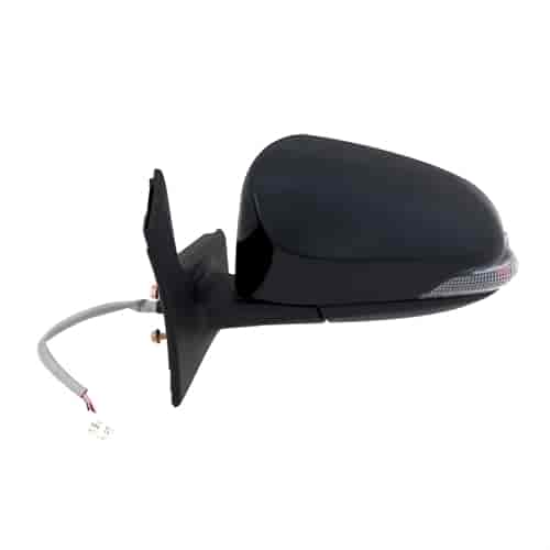 OEM Style Replacement Mirror for 12-16 Toyota Prius C Hatcback textured black w/PTM cover w/turn sig