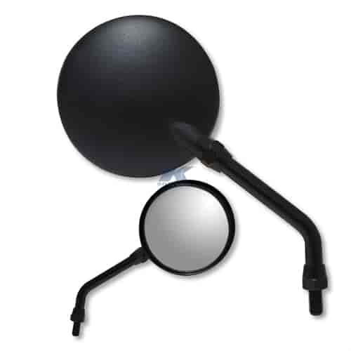 Black universal round mirror 10mm