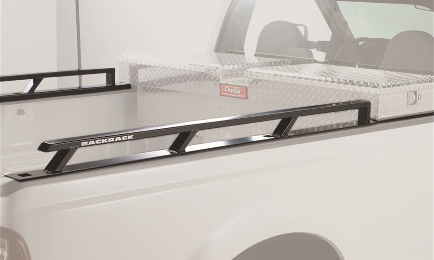Truck Bed Side Rail, 2017-2022 Ford Super-Duty; 8.2 ft. Bed, For use w/ 21 in. Toolbox