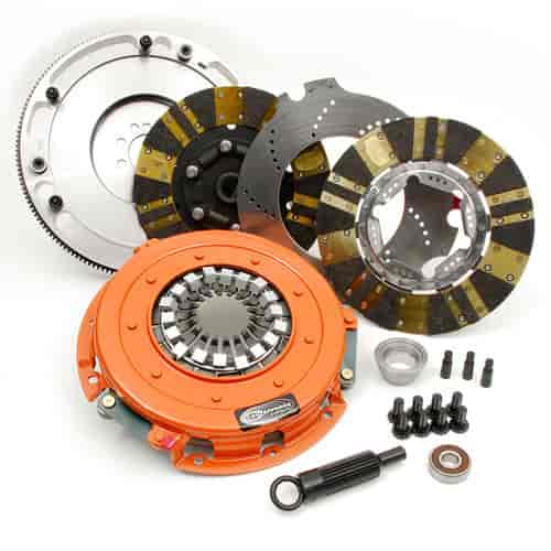 DYAD Clutch Kit Includes Pressure Plate, Discs, Floater, Flywheel, Bolts, Alignment Tool and Pilot Bearing