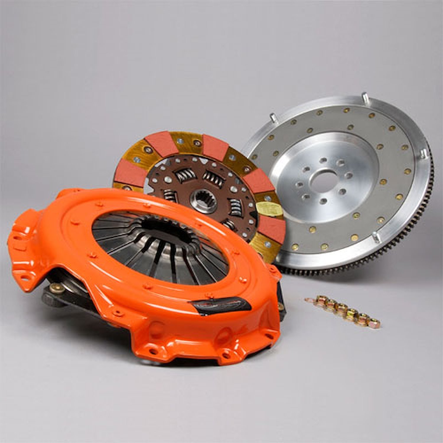 Dual Friction Clutch Includes Pressure Plate, Disc, & Flywheel