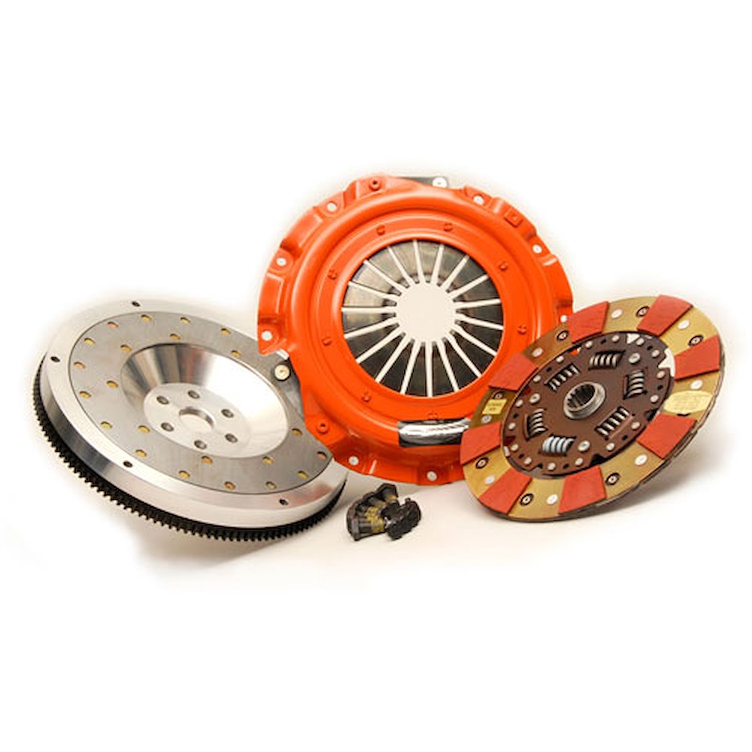 Dual Friction Clutch Includes Pressure Plate, Disc, Flywheel, & Bolts
